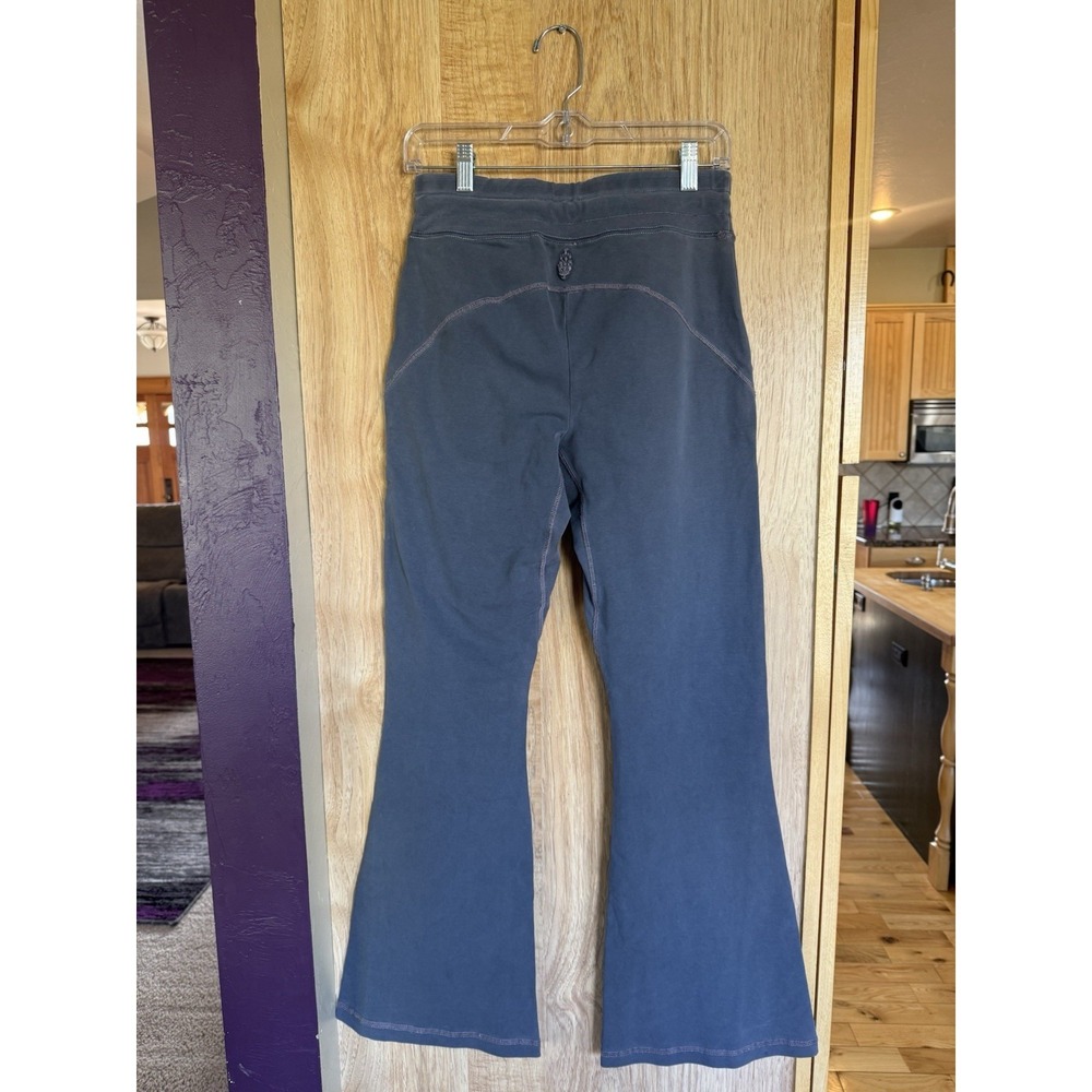 Free People Sweat Pants S Burnout Black Good Vibes Flare Soft Great Condition - Picture 2 of 3